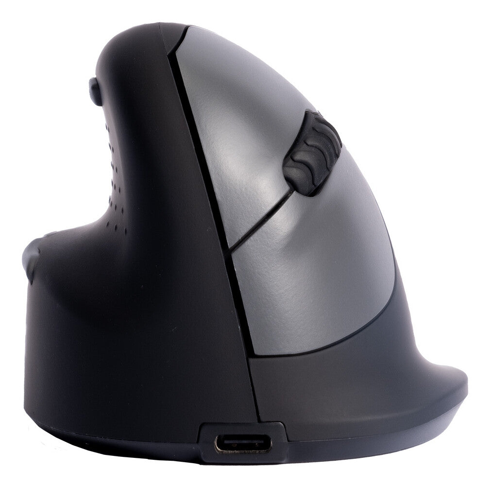 R-Go Tools Ergonomic mouse R-Go HE Break with break software, large (hand size ≥ 185 mm), left-handed, Bluetooth, black