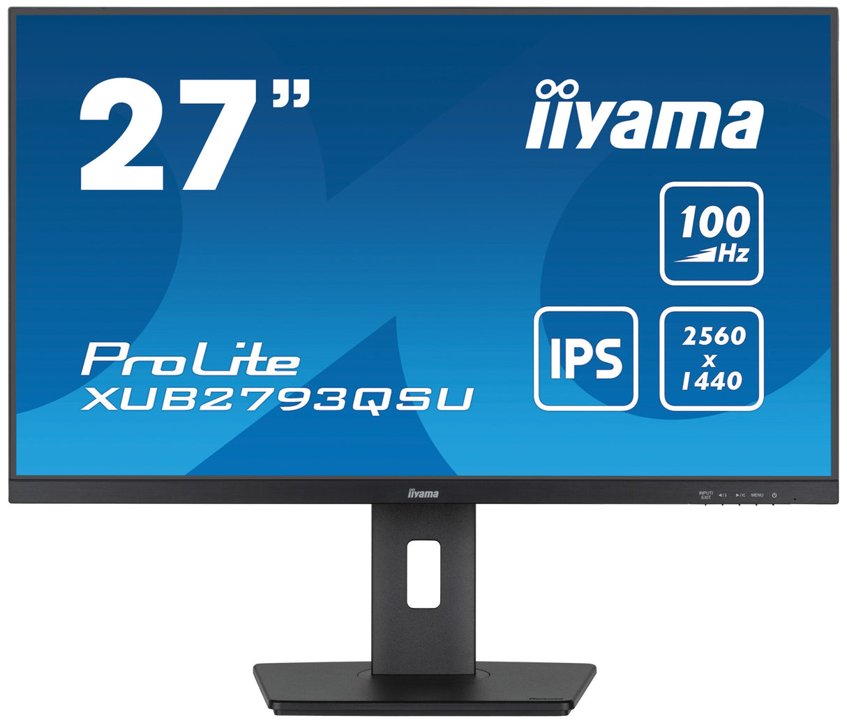 iiyama ProLite XUB2793QSU-B6 LED display 68.6 cm (27") 2560 x 1440 pixels Quad HD Black