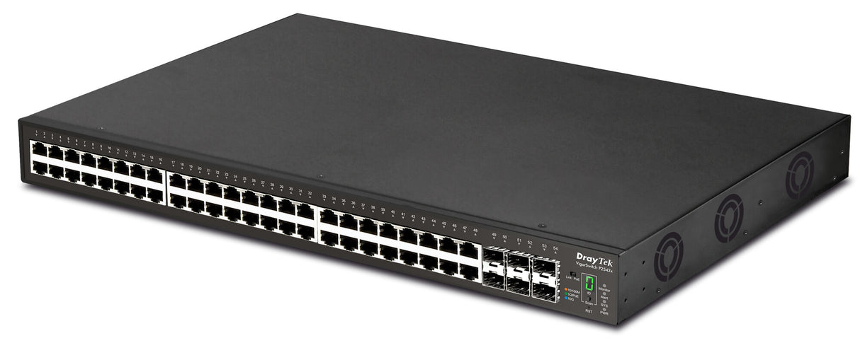 DrayTek VigorSwitch P2542x Managed L2+ Gigabit Ethernet (10/100/1000) Power over Ethernet (PoE) 1U Black