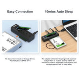 MAIWO K10635N Dual Bay USB Type C Hard Drive Enclosure HDD / SSD Duplicator for 2.5/3.5 Inch SATA Hard Drive and M.2 NVMe SSD, Support Offline Clone and Transmission Speed Up to 10Gbps, w/ 12V/3A Power