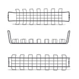 StarTech.com Under Desk Cable Management Tray, 24" Long, Metal Basket Style Cable Organizer, Screw-On Installation, Power Bar Holder, Metal, Black, TAA-Compliant
