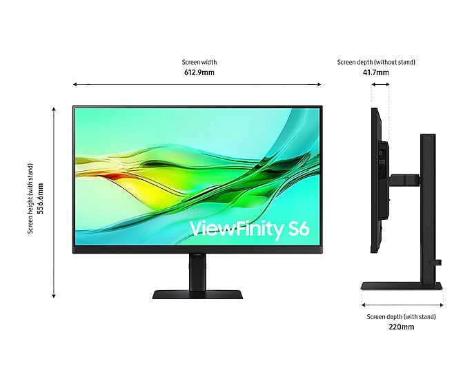 Samsung LS27D600UAU computer monitor 68.6 cm (27") 2560 x 1440 pixels Quad HD Black