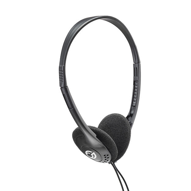 connektgear HP503 Basic Stereo PC Headset with In-Line Mic and Volume Control - Black