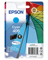 Epson Singlepack Cyan 406 Umbrella DURABrite Ultra Ink