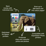 Epson 24 Elephant Claria Photo HD Multipack 6-colours EasyMail Ink