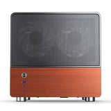 Jonsbo V12 BLACK computer case Black, Wood