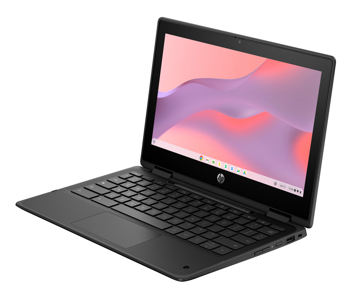 HP Fortis Flip G1m Chromebook MediaTek 520 29.5 cm (11.6") Touchscreen HD 8 GB LPDDR4x-SDRAM 64 GB eMMC Wi-Fi 6 (802.11ax) ChromeOS Black