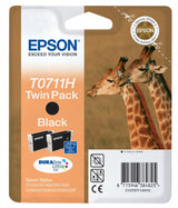 Epson Giraffe Twinpack Black T0711H DURABrite Ultra Ink