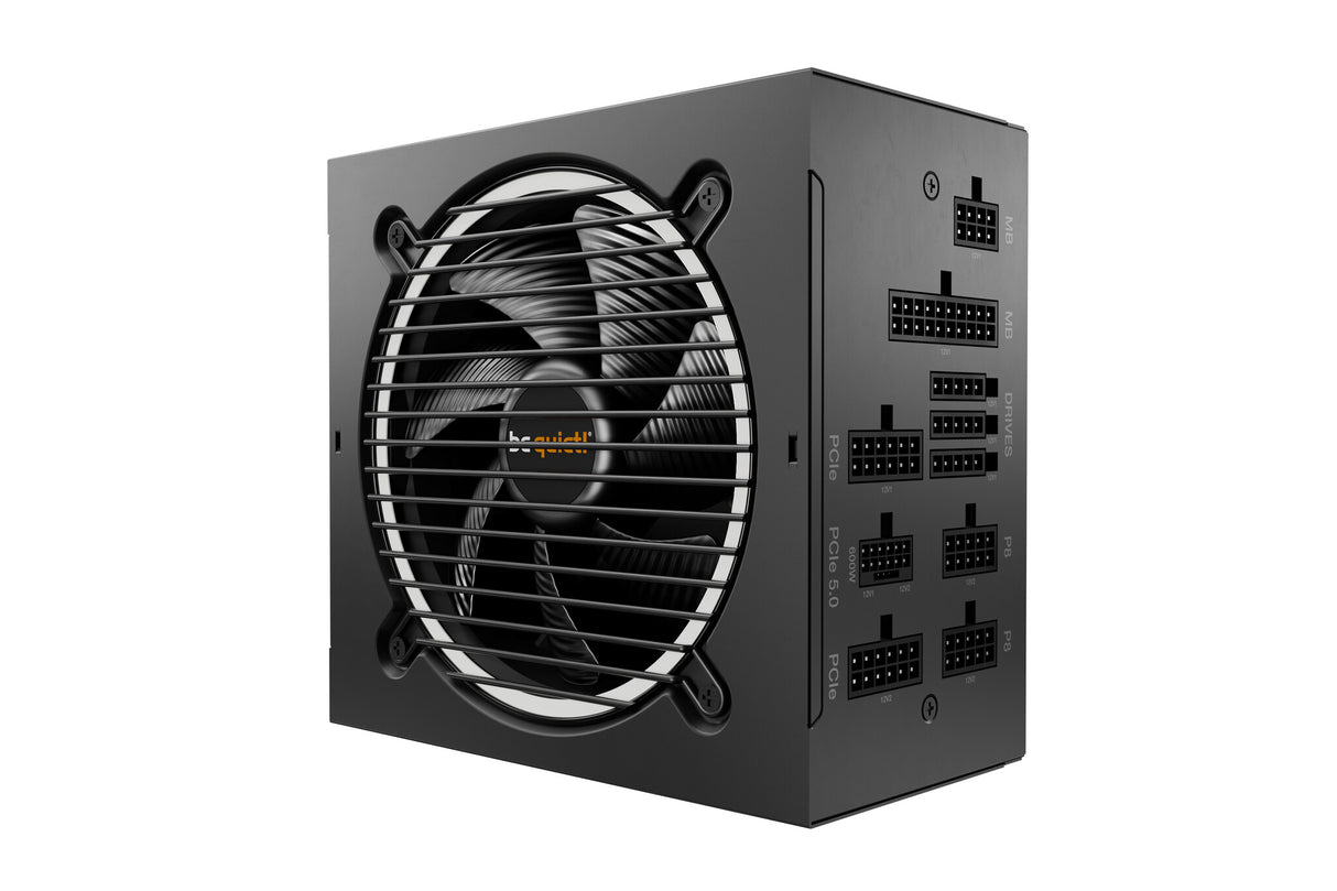 ¡Tranquilizarse! Fuente de alimentación Pure Power de 1000 W, 12 M, totalmente modular, ventilador con rodamiento de rifle, 80+ Gold, ATX 3.0, PCIe 5.0, carril dual