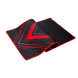 Marvo G48 Gaming Mouse Pad, X-Large 900x400x3mm, Soft Microfiber Surface for speed and control with Non-Slip Rubber Base and Stitched Edges, Black and Red Black, Red