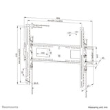 Neomounts WL35-750BL18 Heavy duty wall mount 55-98" - tilt - lockable - fast installation - TÜV