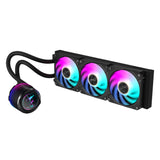 GIGABYTE AORUS WATERFORCE X II 360 AIO Liquid CPU Cooler - 3x120mm ARGB Fans, full-color LCD, MAGNETIC interlocking mechanism, DAISY-CHAIN, Intel LGA 1851 and AMD AM5 Compatible