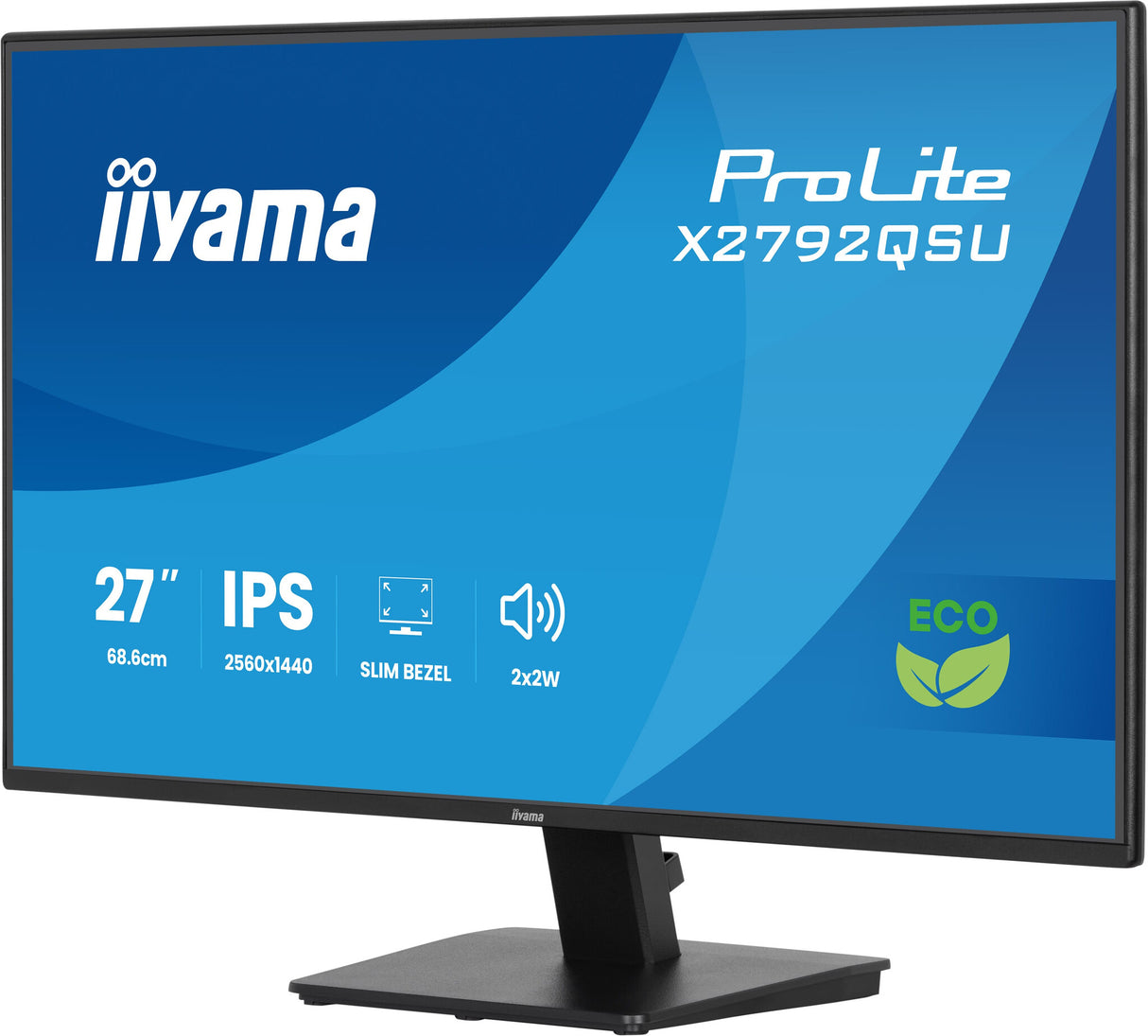 iiyama ProLite X2792QSU-B1 computer monitor 68.6 cm (27") 2560 x 1440 pixels Quad HD LED Black