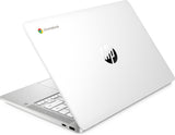 HP Chromebook 14a-na0011na Intel® Celeron® N4120 35.6 cm (14") HD 4 GB LPDDR4-SDRAM 64 GB eMMC Wi-Fi 5 (802.11ac) ChromeOS White