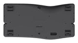 Trust Keyra Ergonomic multidevice wireless keyboard - Black