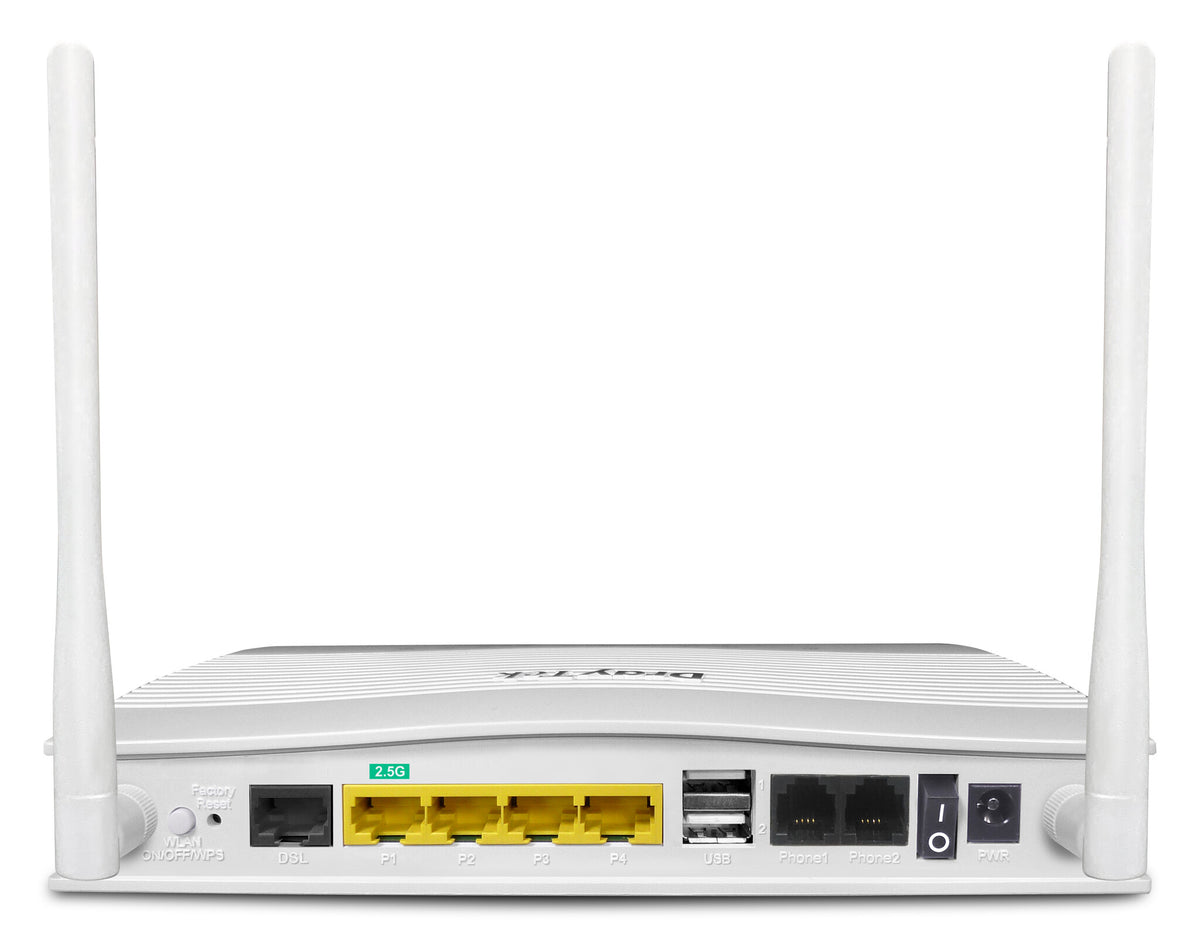 DrayTek V2767VAX-K wireless router Gigabit Ethernet Dual-band (2.4 GHz / 5 GHz) White