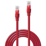 Lindy 0.5m Cat.6 U/UTP Network Cable, Red