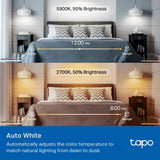 TP-Link Tapo Smart Light Bulb, Multicolor,Matter
