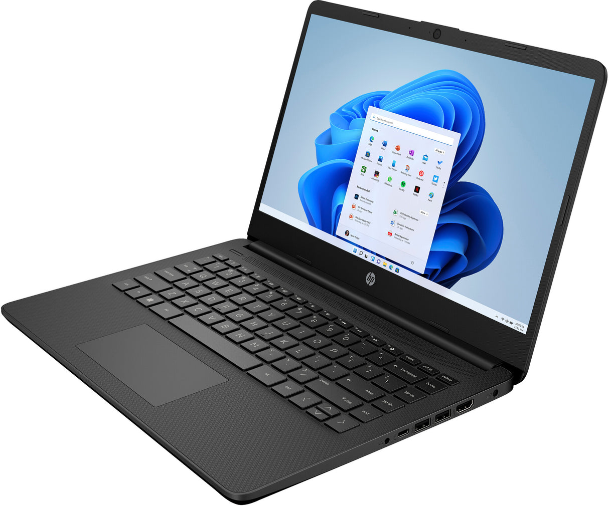HP Laptop 14s-dq5021na Intel® Core™ i5 i5-1235U 35.6 cm (14") Full HD 8 GB DDR4-SDRAM 512 GB SSD Wi-Fi 5 (802.11ac) Windows 11 Home Black