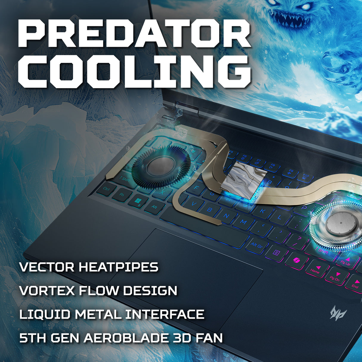 Acer Predator Helios Neo 14 AI PHN14-71 - Intel Core Ultra 7 255HX, 32GB, 1TB SSD, NVIDIA GeForce RTX 5070, 14" OLED 120Hz, Windows 11 Gaming Laptop