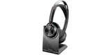 HP Poly Voyager Focus 2 Microsoft Teams Certified USB-C-C Headset +USB-C/A Adapter +Charging Stand