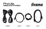 iiyama ProLite XB2497HSN-B1 computer monitor 60.5 cm (23.8") 1920 x 1080 pixels Full HD LED Black