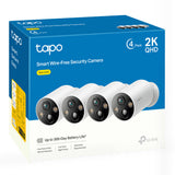 TP-Link Tapo Smart Wire-Free Security Camera, 4-Pack