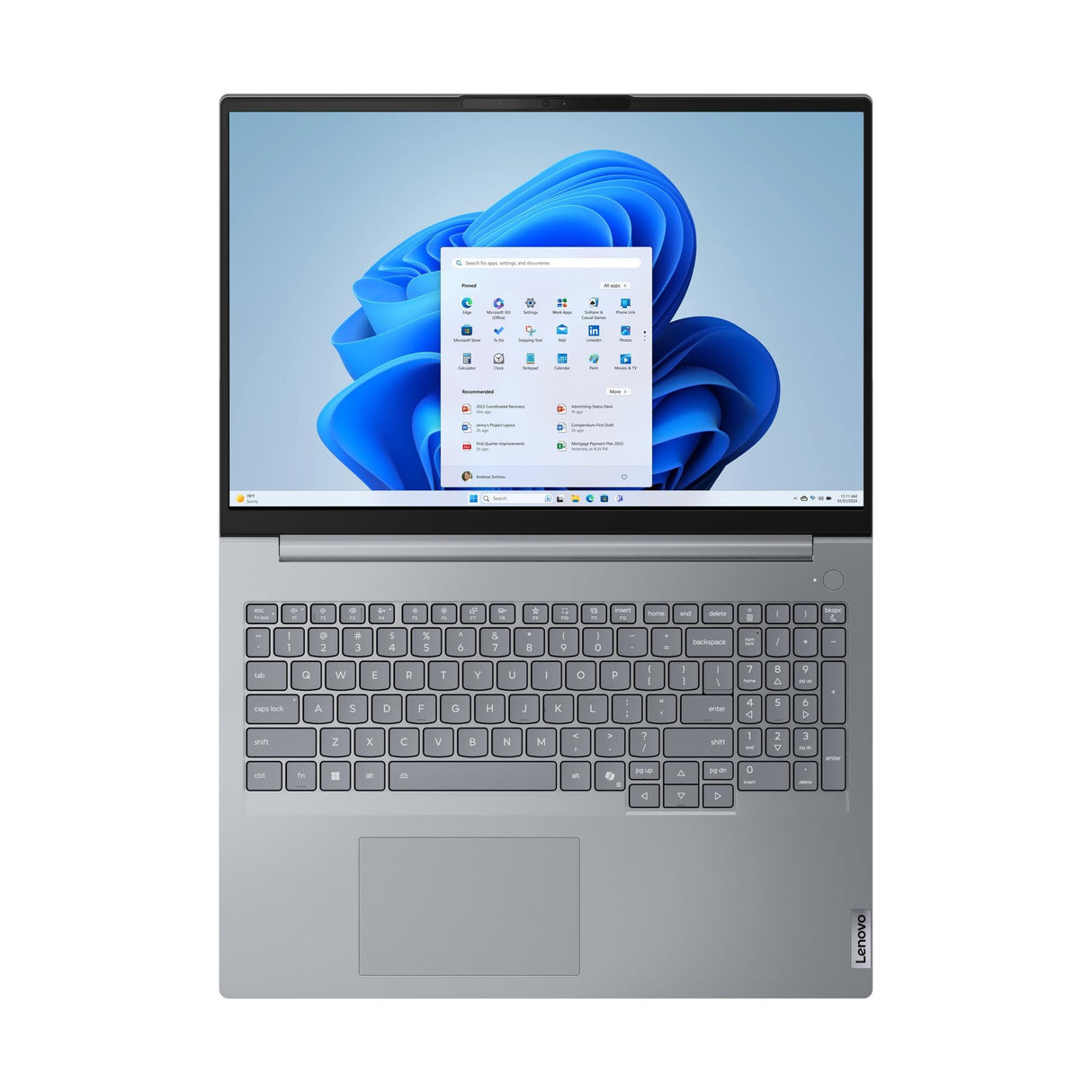 Lenovo ThinkBook 16 G9 IRL Intel® Core™ i5 i5-13420H Laptop 40.6 cm (16") WUXGA 16 GB DDR5-SDRAM 256 GB SSD Wi-Fi 7 (802.11be) Windows 11 Pro UK English Grey