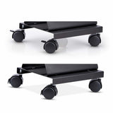 StarTech.com Computer Tower Cart, Rolling Mobile CPU Caddy on Wheels (Casters), Max Load 46.3lb/21kg, Adjustable PC Case Mount, Desktop Floor Stand, Steel Dolly
