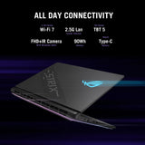 ASUS ROG Strix SCAR 18 G835LXG-TQ391W Intel Core Ultra 9 290HX Plus Laptop 45.7 cm (18") WQUXGA 64 GB DDR5-SDRAM 2 TB SSD NVIDIA GeForce RTX 5090 Wi-Fi 7 (802.11be) Windows 11 Home Black