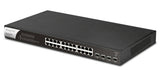 DrayTek VSP1281X-K network switch Managed L2 Gigabit Ethernet (10/100/1000) Power over Ethernet (PoE) 1U Black