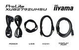 iiyama ProLite XUB2792UHSU-B6 computer monitor 68.6 cm (27") 3840 x 2160 pixels 4K Ultra HD LED Black