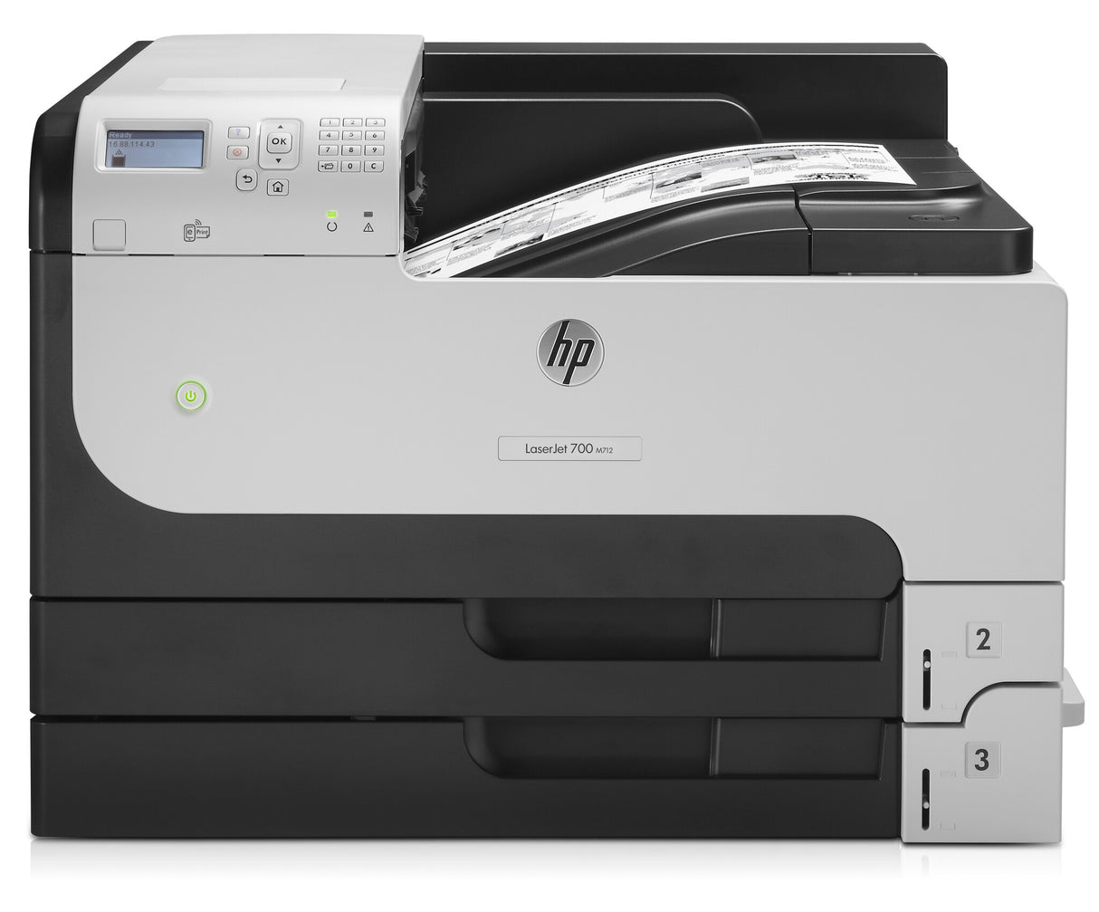 HP LaserJet Enterprise 700 Printer M712dn, Black and white, Printer for Business, Print, Front-facing USB printing; Two-sided printing