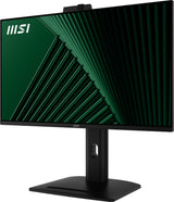 MSI Pro MP275QPDG 27 Inch Monitor, QHD (2560 x 1440), 100Hz, IPS, 1ms, 2x HDMI 2.0b, 1x DP 1.2a input, 1x DP 1.2a output, 1x Type-C (DP alt.) w/ 98W PD, 1x LAN, 4xUSB 5Gbps Type-A, 1x USB 5Gbps Type-B, Built-in Speakers, Webcam, Daisy Chain, HDR Ready, An