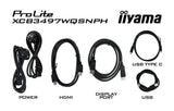 iiyama ProLite XCB3497WQSNPH-B1 computer monitor 86.4 cm (34") 3440 x 1440 pixels UltraWide Quad HD LED Black