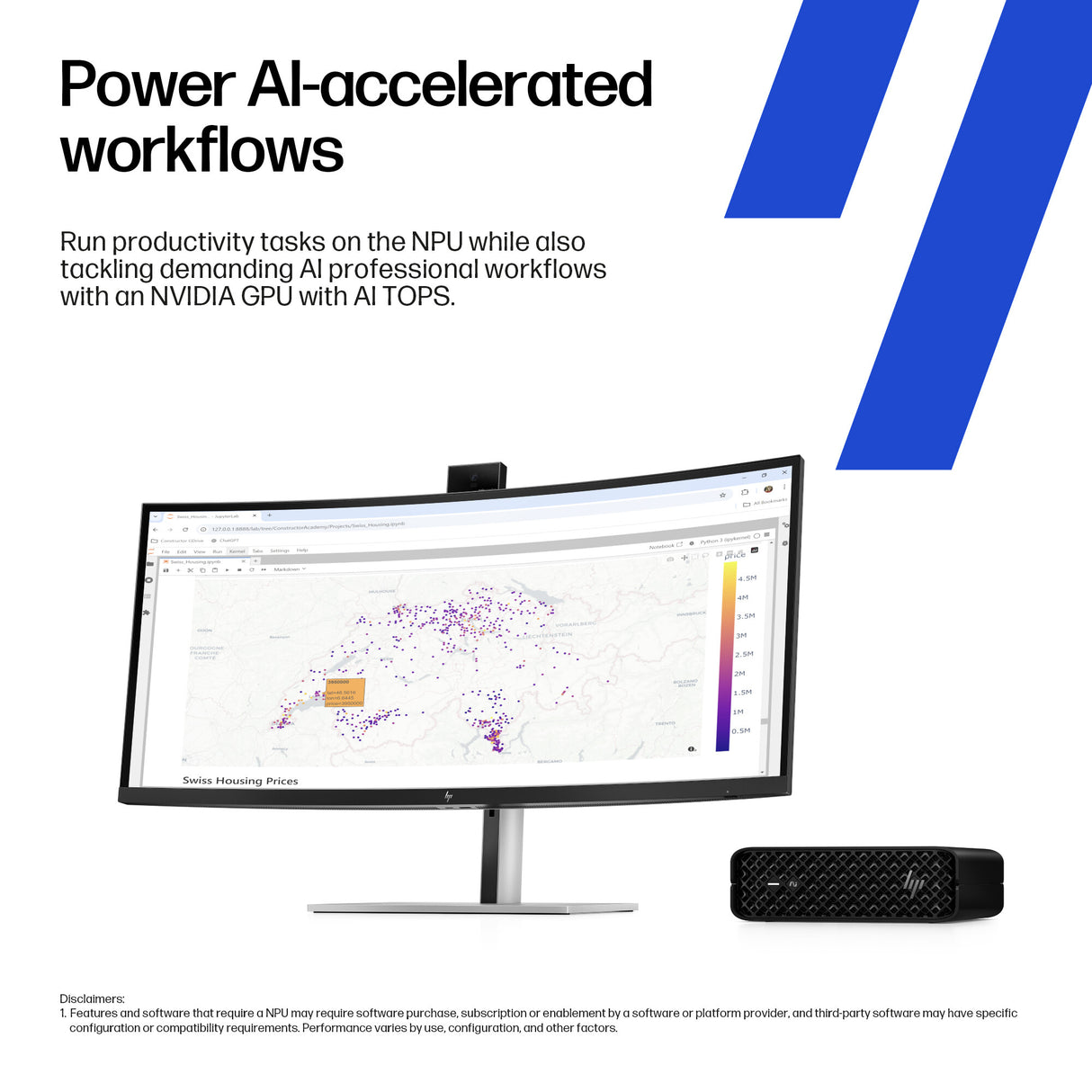 HP Z2 Mini G1i Workstation Desktop PC Intel Core Ultra 7 265 32 GB DDR5-SDRAM NVIDIA RTX A1000 Windows 11 Pro Mini PC AI PC, AI Workstation Black