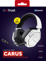 Trust GXT 493W Carus Headset Wired & Wireless Head-band, Helmet Gaming USB Type-C / USB Type-A Bluetooth White