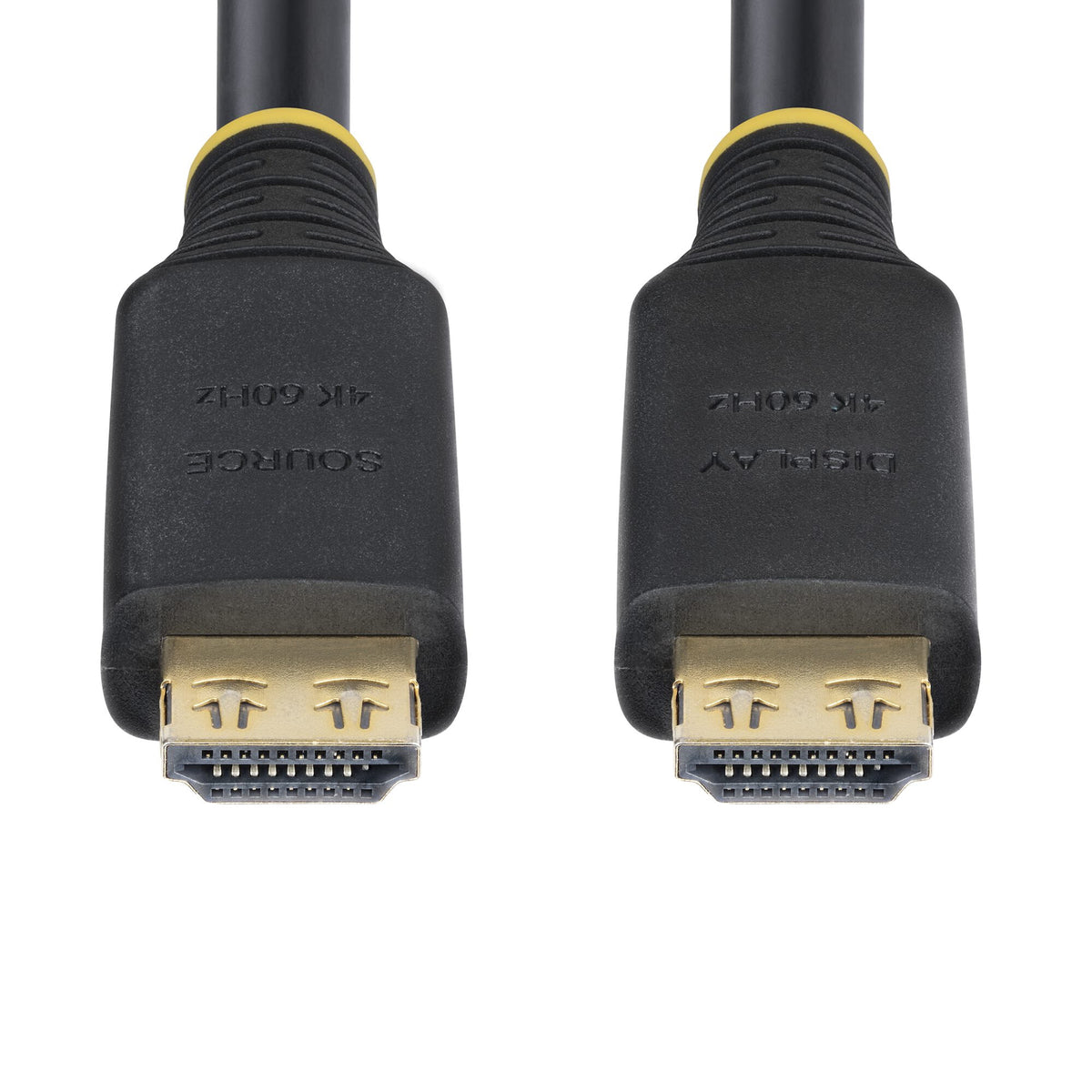 StarTech.com 10m (33ft) Active High Speed HDMI Cable with Gripping Connectors, 4K 60Hz/1440p 144Hz, HDR10/HDCP 2.2/ARC, 18Gbps, UHD HDMI Cord for TV/Monitor/Display, TPE Jacket