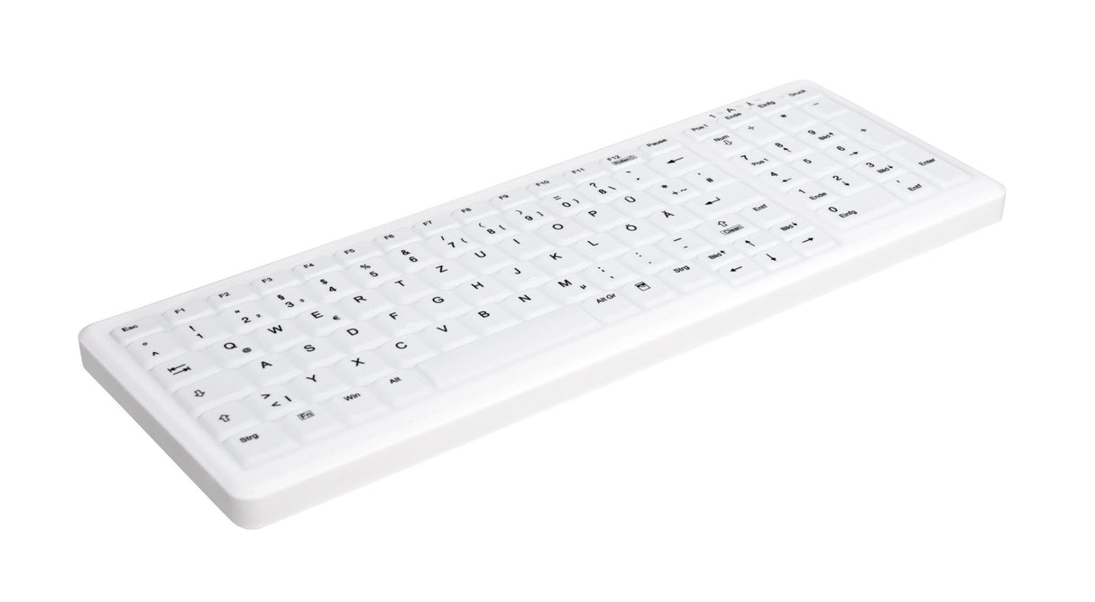CHERRY AK-C7000 keyboard Medical RF Wireless + USB QWERTY UK English White