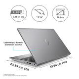 HP ZBook Power G10 AMD Ryzen™ 9 PRO 7940HS Mobile workstation 39.6 cm (15.6") Full HD 32 GB DDR5-SDRAM 1 TB SSD NVIDIA RTX 2000 Ada Wi-Fi 6E (802.11ax) Windows 11 Pro Silver