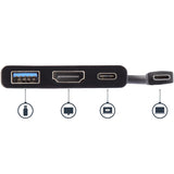 StarTech.com USB-C Multiport Adapter with HDMI - USB 3.0 Port - 60W PD - Black