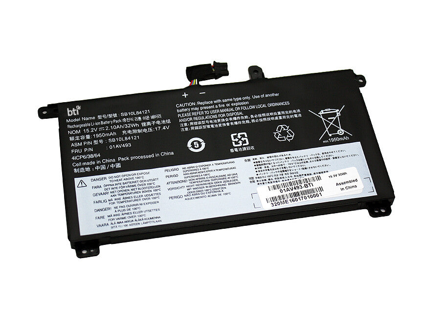 BTI SB10L84121 compatible 32Wh 4-cell battery for THINKPAD T570