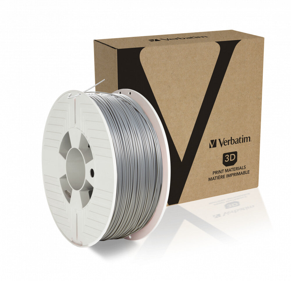 Verbatim 55319 3D printing material Polylactic acid (PLA) Silver 1 kg