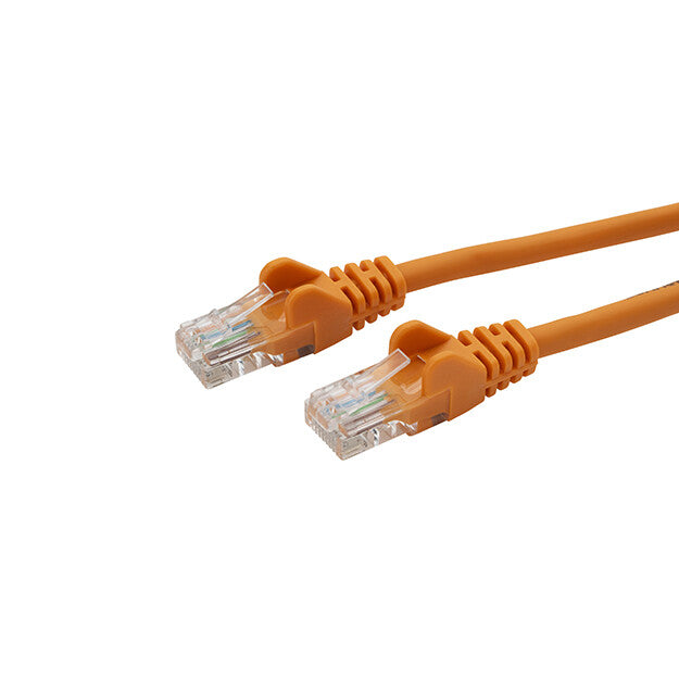 connektgear 10m RJ45 CAT6 UTP Stranded Flush Moulded LS0H Network Cable - 24AWG - Orange