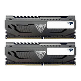 Kit de memoria del sistema Patriot Viper Steel DDR4 de 16 GB (2 x 8 GB) de 3200 MHz con escudo térmico gris plomizo
