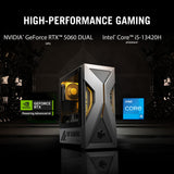 ASUS TUF Gaming T500 T500MV-13420H317W Intel® Core™ i5 i5-13420H 16 GB DDR5-SDRAM 1 TB SSD NVIDIA GeForce RTX 5060 Windows 11 Home Mini Tower PC Black, Grey