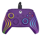 Turtle Beach Afterglow Wave Purple Wired RGB Gaming Controller with Mappable Buttons, Hall-Effect Hair Triggers and Audio Controls. Licensed for Xbox Series X orS, Xbox One & Windows