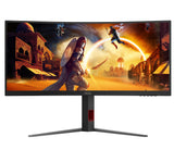 AOC G4 CU34G4Z computer monitor 86.4 cm (34") 3440 x 1440 pixels Wide Quad HD LED Black, Red