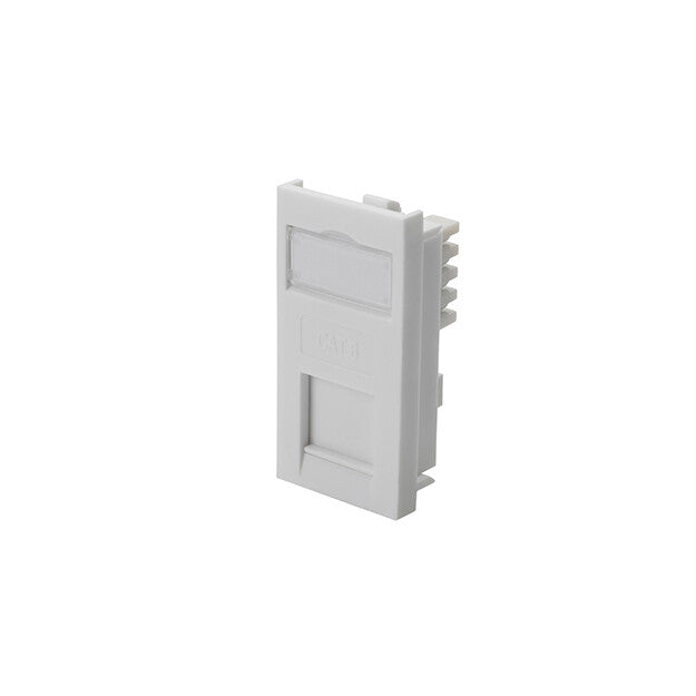 connektgear Single IDC RJ45 Shuttered Module 25 x 50mm (Cat6) - White