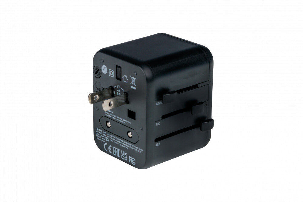 Verbatim 49544 power plug adapter Universal Black